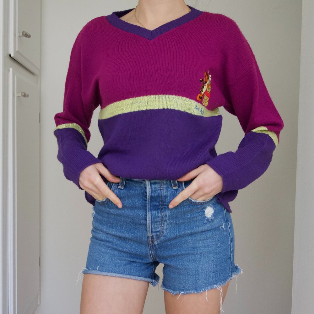 Winnie the Pooh - Pink + Purple Sweater